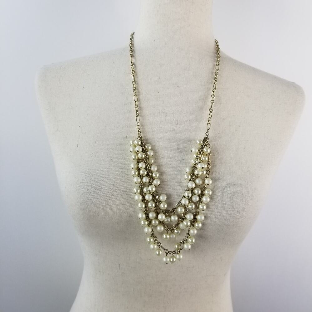 "Pearl" Multi Strand Necklace Vintage Style Lovely